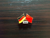 Germany Flag Lapel pin with epoxy sticker