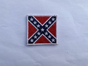 Confederate Flag Embroidered Patch