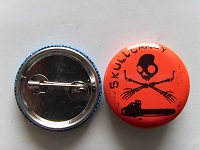 Skull Metal Badge