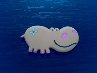 Hippopotamus Rubber Magent
