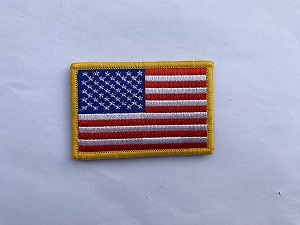 USA Flag Embroidered Patch
