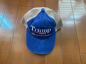 Blue Trump 2024 with mesh Cap